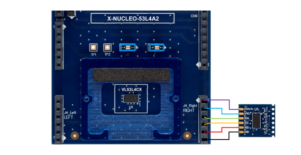 STMicroelectronics SATEL-VL53L4CX分线板